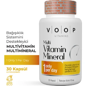 Multi Vitamin & Mineral - 30 Kapsül ( 11 Vitamin & 9 Mineral )