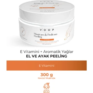 Manikür Pedikür Peeling - 300gr El, Ayak ve Tırnak Bakımı İçin Onarıcı ve Besleyici Peeling