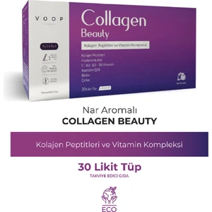 Collagen Beauty Yüksek Biyoaktif Hidrolize Kolajen %100 Saf Ve Doğal - 30 Tüp