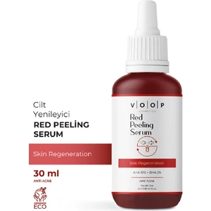 Yüz & Cilt Kırmızı Peeling Bakım Serumu | Leke Karşıtı Özellikli - 30 ml | %10 Aha, %2 Bha