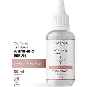 Cilt Beyazlatıcı Serum - 30 ml | %2 Arbutin, %3 Vitamin C, %1 Hyaluronik Asit