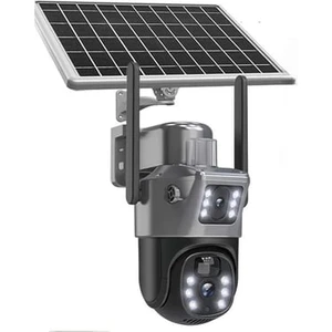 AV-S429 4g Sim Kartlı Solar Panelli Güneş Enerjili 2 Kameralı Ptz Kamera