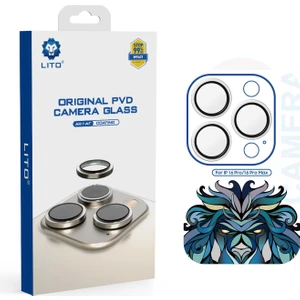 S+ Anti-Reflective iPhone 16 Pro/16 Pro Max Kamera Koruyucu White Titanium