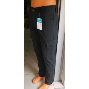 Siyah Iş Pantolonu Likralı Çamaşır Suyuna Dayanıklı Su Itiçi Büyük Beden