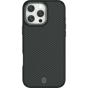 iPhone 16 Pro Kılıf Wiwu DCC-205 Magsafe Şarj Özellikli Aramid Fiber Tasarım Kevlar Kapak Siyah