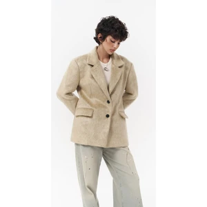 Mai Collection Monday Bej Dar Kesim Blazer
