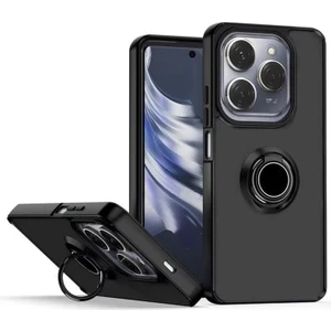 Infinix Hot 40 Pro Kılıf Montreal Yüzüklü Standlı Arkası Buğulu
