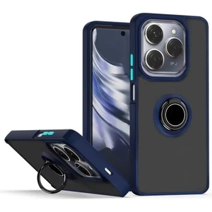 Infinix Hot 40 Pro Kılıf Montreal Yüzüklü Standlı Arkası Buğulu