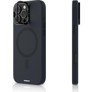 iPhone 16 Pro Max Kılıf Kamera Standlı Magsafe Şarj Özellikli Youngkit Bitty Cream Mavi