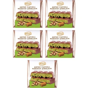 Fıstıklı Kadayıf Dolgulu Sütlü Dubai Çikolatası 100 gr x 5 Adet