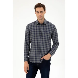 U.S. Polo Assn. Erkek Antrasit Gömlek Desenli 50296607-VR006