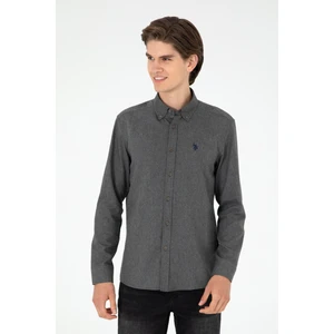 U.S. Polo Assn. Erkek Antrasit Basic Gömlek 50296757-VR006