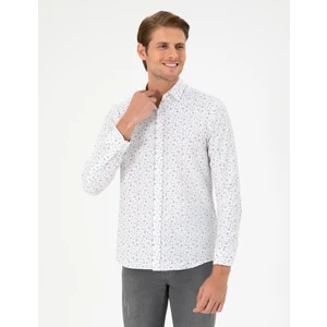 Pierre Cardin Erkek Turuncu Slim Fit Uzun Kollu Gömlek 50298170-VR051