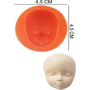 Şeker Hamur Kalıbı Silikon Bebek Yüzü 4,5*4,5 cm