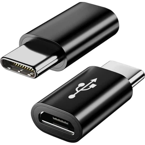 Robo Dünya Siyah Mikro USB Type-C USB Dönüştürücü