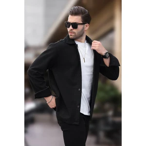 Siyah Düğmeli Erkek Polar Gömlek 6753