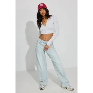 Gri Uzun Kollu Düğmeli Kaşkorse Crop Hırka MG2193