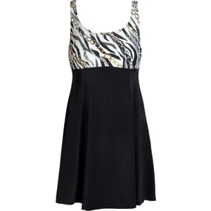 Kadın Zincir Desenli Elbise Etekli Mayo