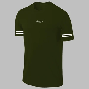 Poseidon Storm Yeni Seri Büyük Beden Erkek Haki Dri Kumaş Yürüyüş ve Koşu Için Konforlu Sıfır Yaka T-Shirt (4xl- 10XL)