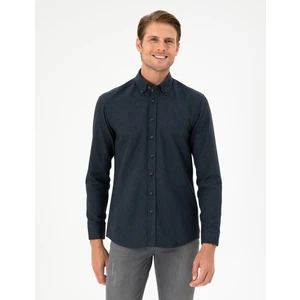 Pierre Cardin Erkek Lacivert Slim Fit Uzun Kollu Gömlek 50293756-VR033