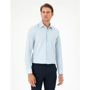Pierre Cardin Erkek Açık Mavi Slim Fit Uzun Kollu Gömlek 50294732-VR003