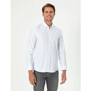 Pierre Cardin Erkek Mavi Slim Fit Uzun Kollu Gömlek 50298170-VR036