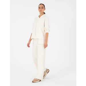 Pierre Cardin Kadın Ekru Loose Fit Eşofman Altı 50291041-VR019
