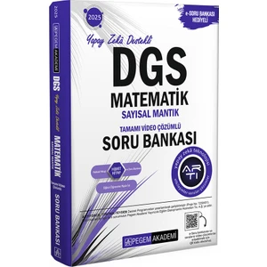 Pegem Akademi Yayıncılık Pegem Akademi 2025 DGS Matematik Sayısal Mantık Tamamı Video Çözümlü Soru Bankası