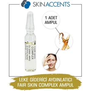 Skin Accents Ampul 1 Adet Fair Skin Complex Cilt Serumu Dermaroller Dermapen Serum