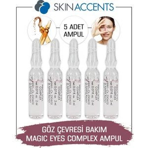 Skin Accents Göz Çevresi Bakım Ampul 5 Adet Magic Eyes Complex Cilt Serumu Dermaroller Dermapen Serum