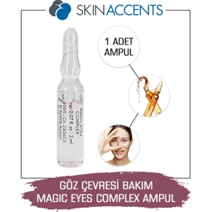 Skin Accents Göz Çevresi Bakım Ampul 1 Adet Magic Eyes Complex Cilt Serumu Dermaroller Dermapen Serum