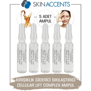 Skin Accents   Ampul 5 Adet Cellular Lift Complex Cilt Serumu Dermaroller Dermapen Serum