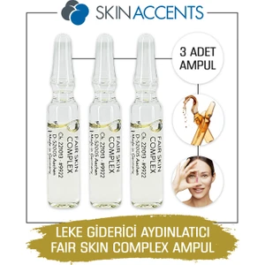 Skin Accents Ampul Fair Skin Complex Cilt Serumu 3 Adet Dermaroller Dermapen Serum