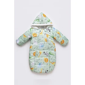 Orman Hayvanlı Figürlü Fermuarlı Içi Pelüş Kışlık Erkek Kız Bebek Kundak Astronot Tulum Kozmonot