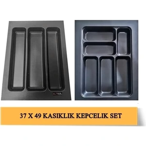 37x49 Cm. Antrasit Kaşıklık Ve Kepçelik 2'li Set (32x40 cm'e kadar kesilebilir)
