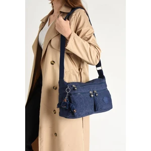 Çok Cepli Hafif Çapraz Askılı Kadın Postacı Çanta Klinkır Kumaş 30*20 cm Omuz Çantası Su Itici Kumaş