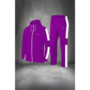 Poseidon Storm Büyük Beden Erkek Siyah Supra Penye Kumaş Rahat Cepli Eşofman Takımı (4xl- 10XL)