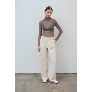 Wide leg yüksek bel pantolon