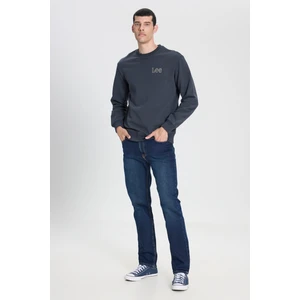 Regular Fit Normal Kesim %100 Pamuk Bisiklet Yaka Antrasit Sweatshirt
