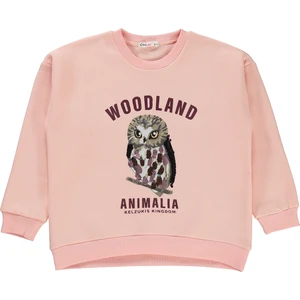 Civil Girls Kız Çocuk Sweatshirt 6-9 Yaş Pudra