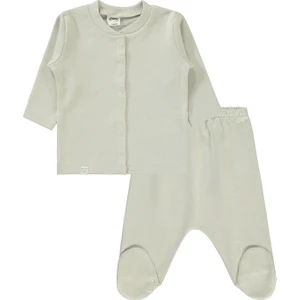 Civil Baby Erkek Bebek Pijama Takımı 1-6 Ay Taş Rengi