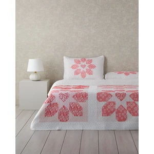 Lovely Heart Çok Amaçlı Tek Kişilik Yatak Örtüsü Takımı 160X220 cm Pembe
