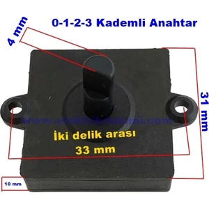 Raks Çevirmeli Vantilatör Anahtarı 0-1-2-3
