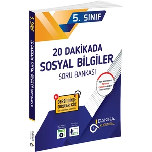 Dakika Yayınları 5. Sınıf 20 Dakikada Sosyal Bilgiler Soru Bankası