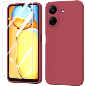 Xiaomi Poco C65 Kılıf Mara Lansman Silikon + Ekran Koruyucu