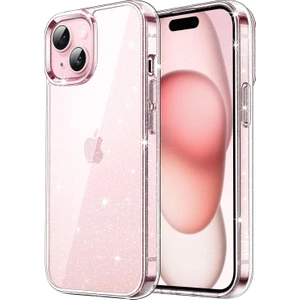 iPhone 15 Plus Kılıf Simli Glitter Jelly Kılıf