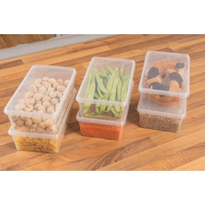 Plastik Saklama Kabı Bakliyat Kilitli Dondurucu 2 lt (23 x 14 x 8 cm) 20 Adet