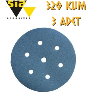 1949 Hookit 7 Delikli Cırt Zımpara 150 mm - P320 Kum - 3 Adet