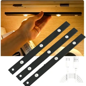 3 Adet 40 cm Harekete Duyarl,ı Sensörlü, Sensözsüz Kullanılabilir, USB Şarjlı, Dim Edilebilir Taşınabilir Mutfak Dolap, Gece Lambası
