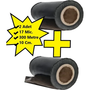 Dilimli Siyah Palet Streç 10 cm 17 Mic. 400 gr  300 Metre 2 Adet